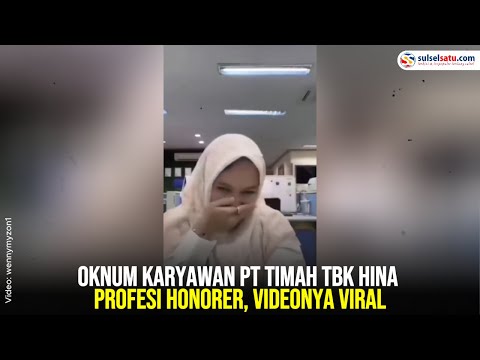 Oknum Karyawan PT Timah Tbk Hina Profesi Honorer, Videonya Viral