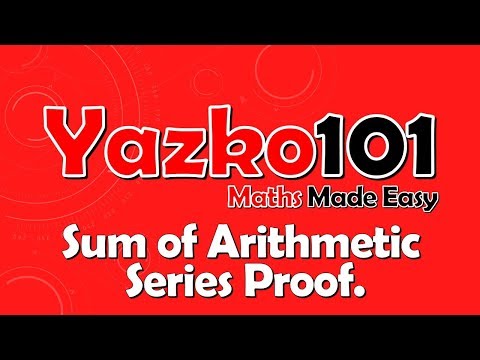 Proof of Finite Arithmetic Series Formula // A Level Maths Revision