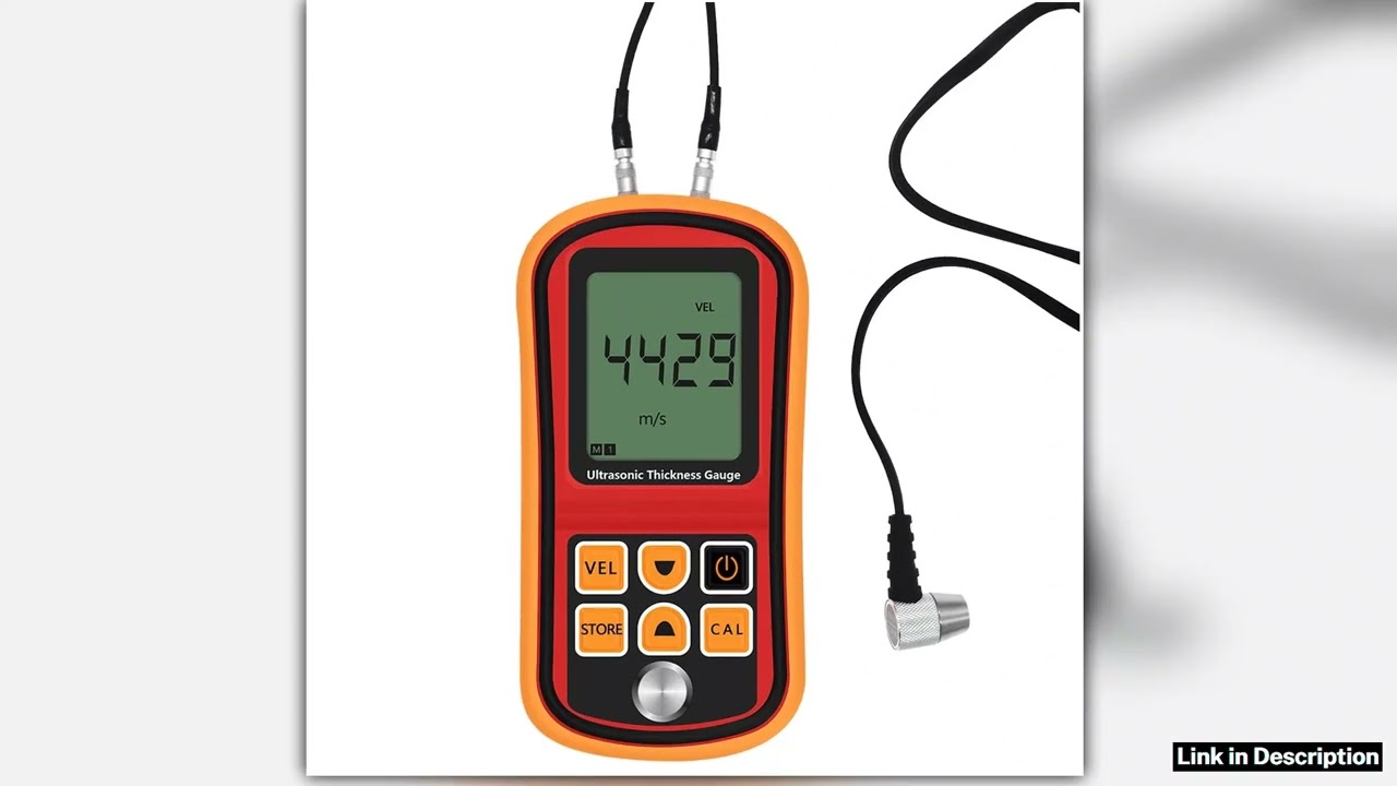 GM100 Digital Ultrasonic Thickness Gauge Tester Plastic Glass Ceramics Metal Plate Stainless Steel