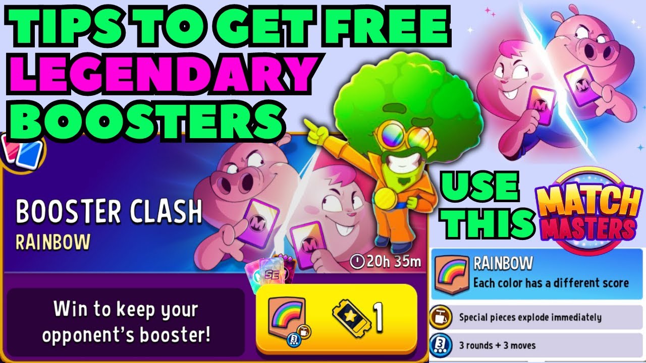 FREE LEGENDARY boosters with Booster Clash! Rainbow Blow'Em Up Rainbow