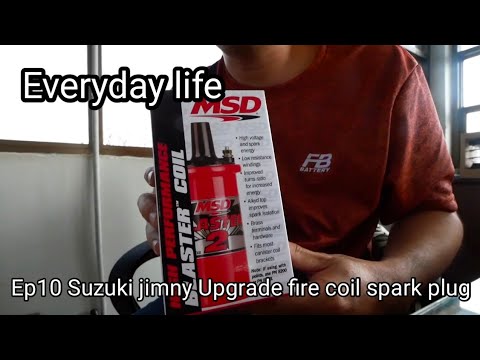 Ep10 Suzuki jimny sj413 upgrade MSD Ignition fire coil  Spark plug wire