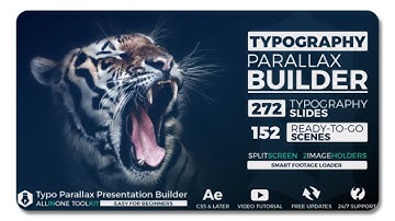 Big Typo Parallax Presentation Builder | After Effects Template