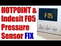 Hotpoint F05 & Indesit F05 Washing Machine Fault. Pressure Sensor