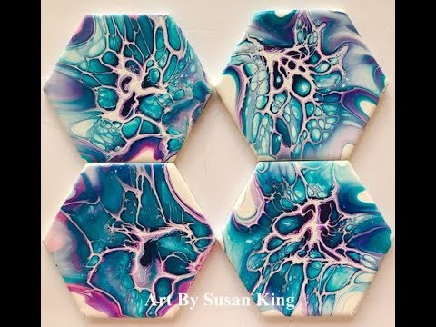 (238) Acrylic Fluid Painting Awesome Bloom Technique - YouTube