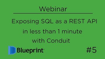 Exposing SQL as a REST API in less than 1 minute with Conduit