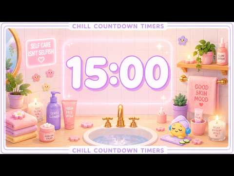 15 Minute Face Mask Timer β±οΈ | Relaxing Music for Skincare & Self Care
