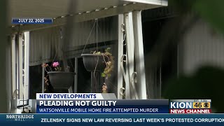 Man in attempted murder fire investigation pleads not guilty
