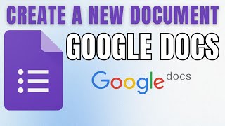 How to Create a New Document in Google Docs in SECONDS!