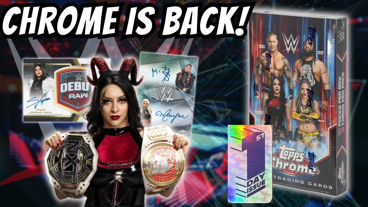 EARLY FIRST LOOK! 2026 Topps Chrome WWE First Day Issue Hobby Box!