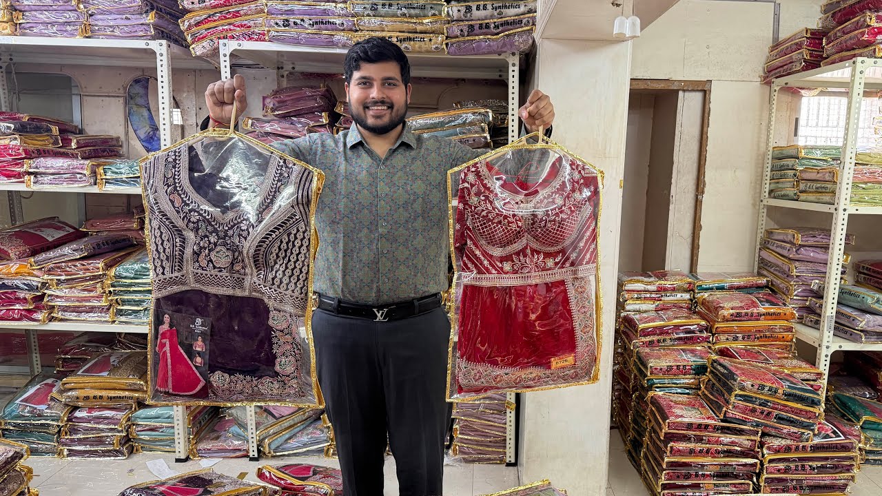 Heavy Swarovski Work Stitched Blouse Saree | Designer Heavy Border Saree Collection 2026