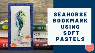 Seahorse Bookmark using Soft Pastels screenshot 1