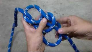 Snap bowline with Yosemite finish
