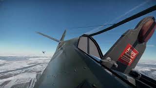 War Thunder Air Sim: Fw-190 D-13 Rolling And Flat Scissors with a Yak-9UT