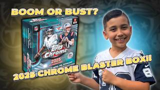 First Time Ripping 2025 Topps Chrome Football! Blue Pigskin #/150 Hit!