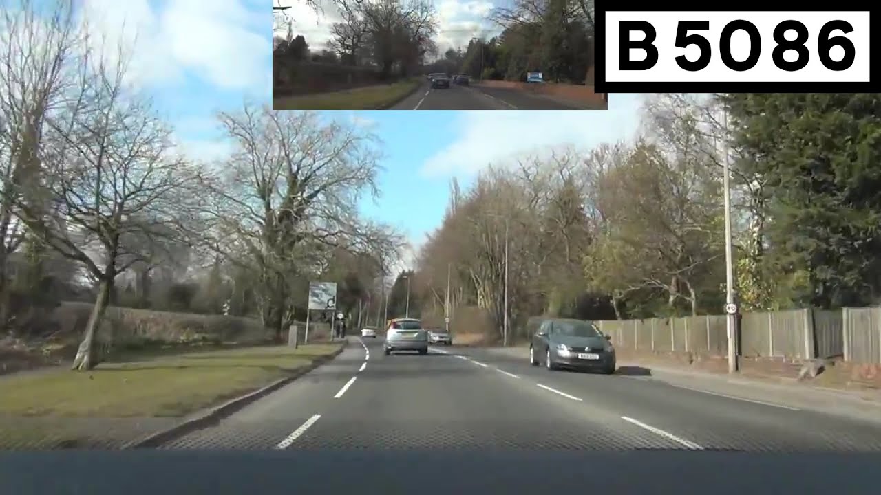 B5086 Alderley Road, Wilmslow (Part 1) Northbound Front View with