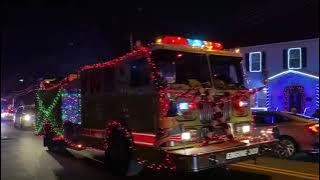 Bergenfield Merry Christmas Fire truck parade 2019
