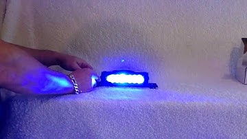 Dual Linear 6 LED Deck Light Demo From VASLights.com | BLUE