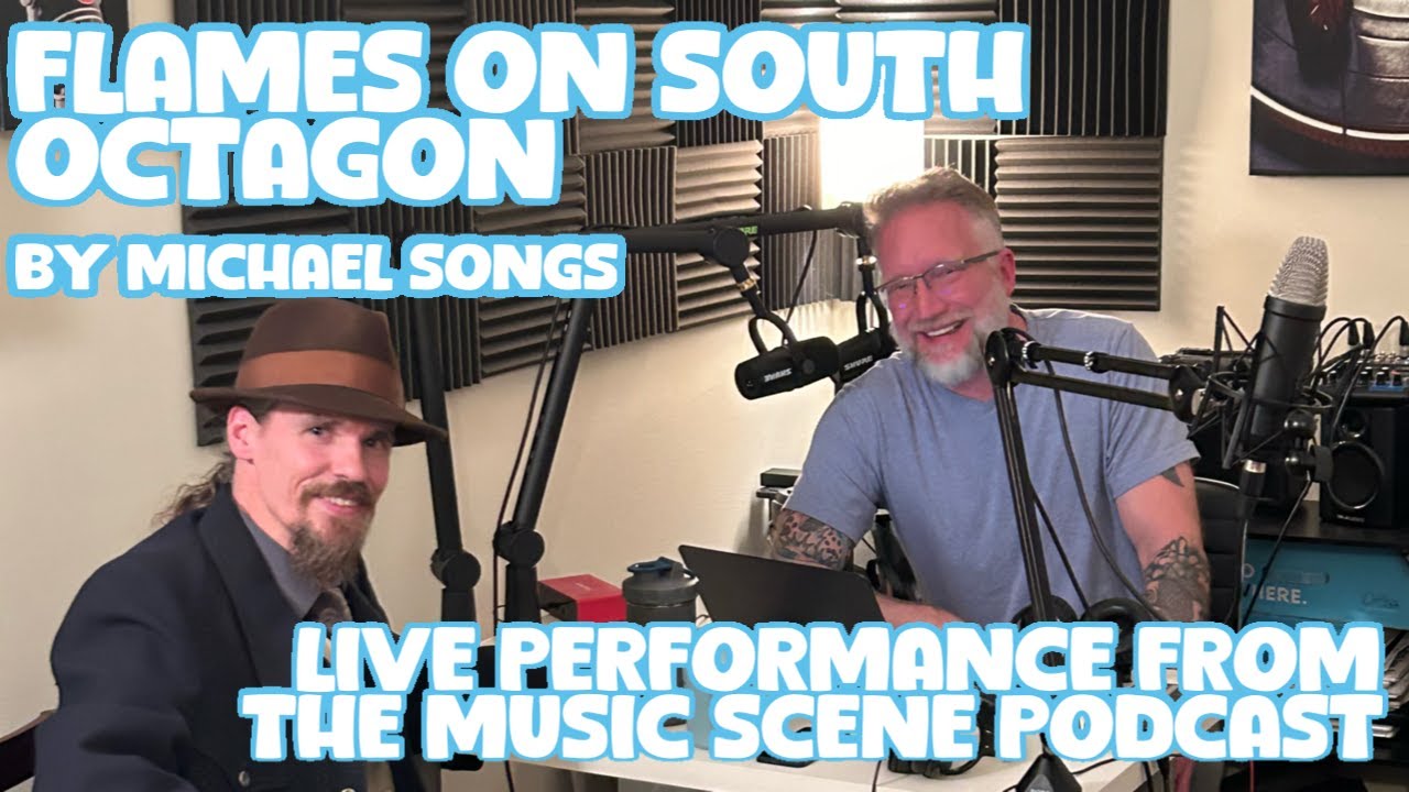 Michael Songs Live Performance of Flames On South Octagon from The Music Scene Podcast