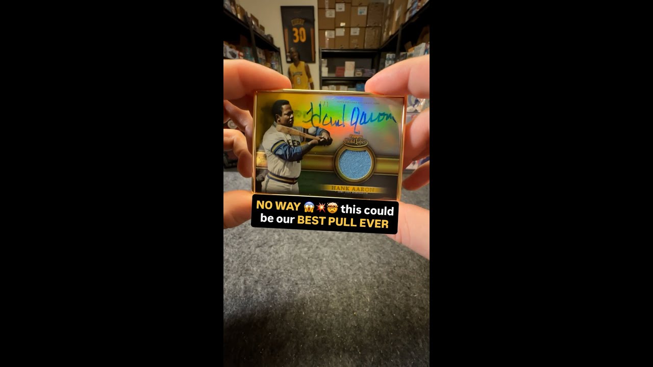 1/1 Hank Aaron patch auto 💎
⚡ Catch more legends live on Whatnot link in bio