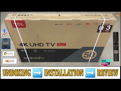 TCL 50P615 2022 || 50 inch 4k UHD Android Smart Led Tv Unboxing