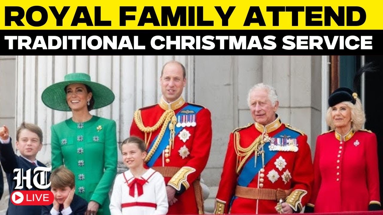 Christmas Celebration Live |  British Royal Family Attend Traditional Christmas Service |Sandringham