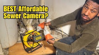 Using Sewer Scope Camera to find Drain Snake Stuck in Sewer Line...