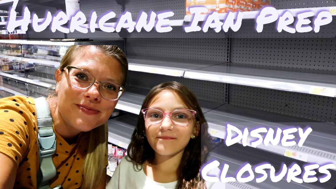Hurricane Ian Prep Orlando Florida & Disney Closing For Hurricane - YouTube