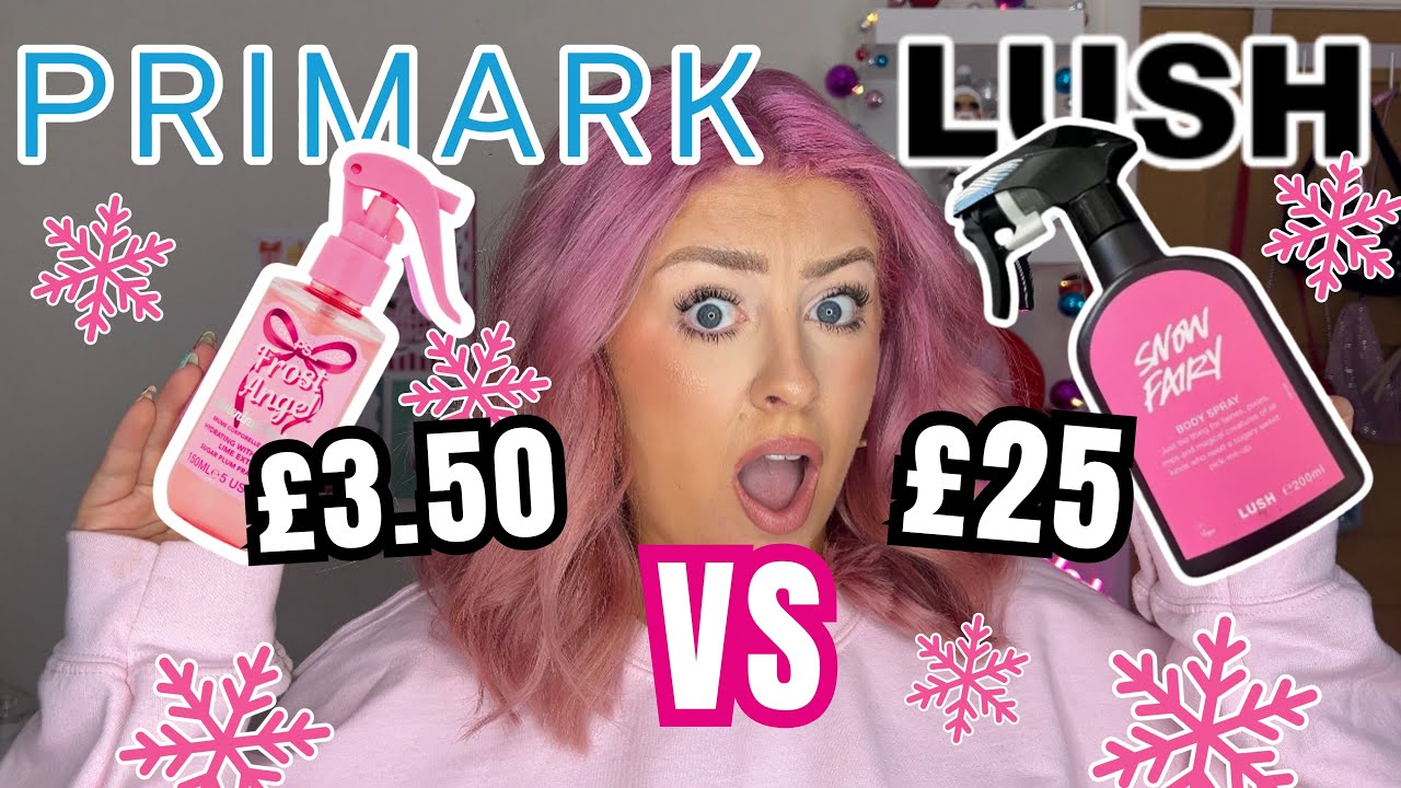 24 часа использования продукции LUSH и PRIMARK SNOW FAIRY… что лучше?! 👀❄️🧚🏻‍♀️