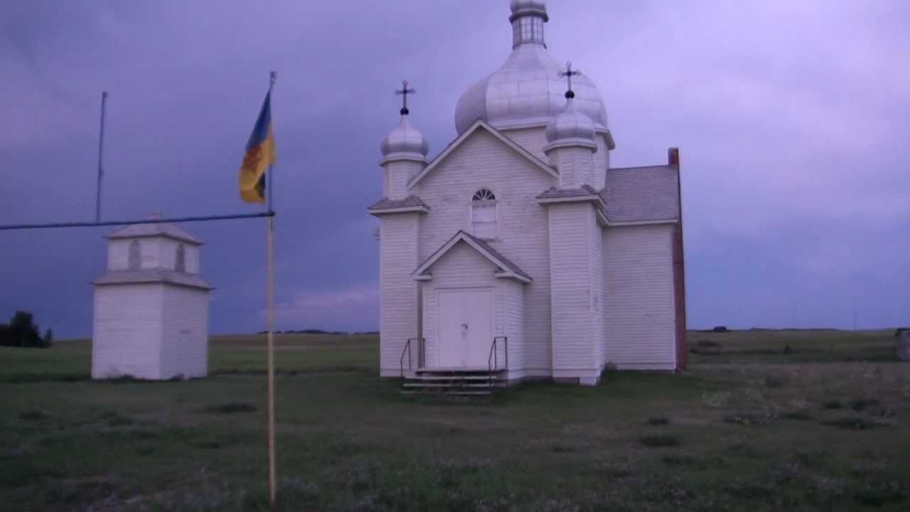 Saskatchewan Graveyard Cemetery Video 24 Church near Vonda Smuts Prud