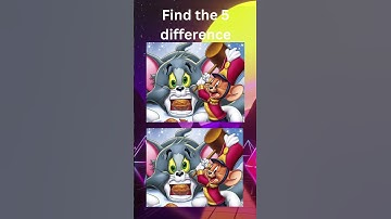 Find the difference in tom and jerry #tomandjerry #spotthedifference #tom #jerry #brain #gameplay