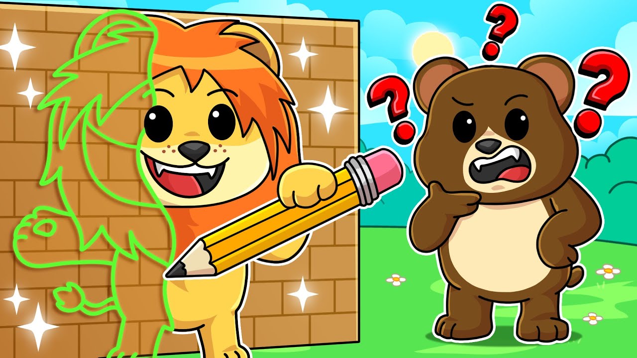 描いた絵に変身してかくれんぼするロブロックス【 Roblox ドードルの変身! 】