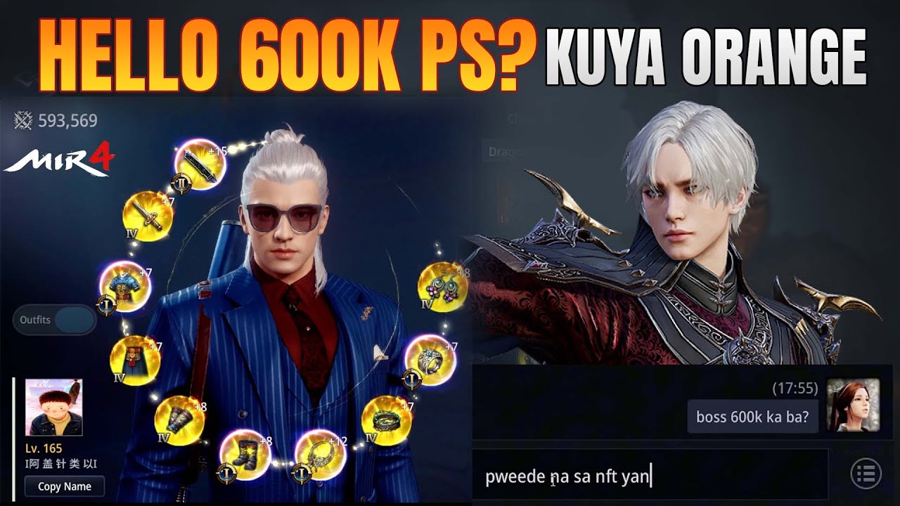 YORU LANCER TRIED ORANGE 600K PS WARRIOR - MIR4