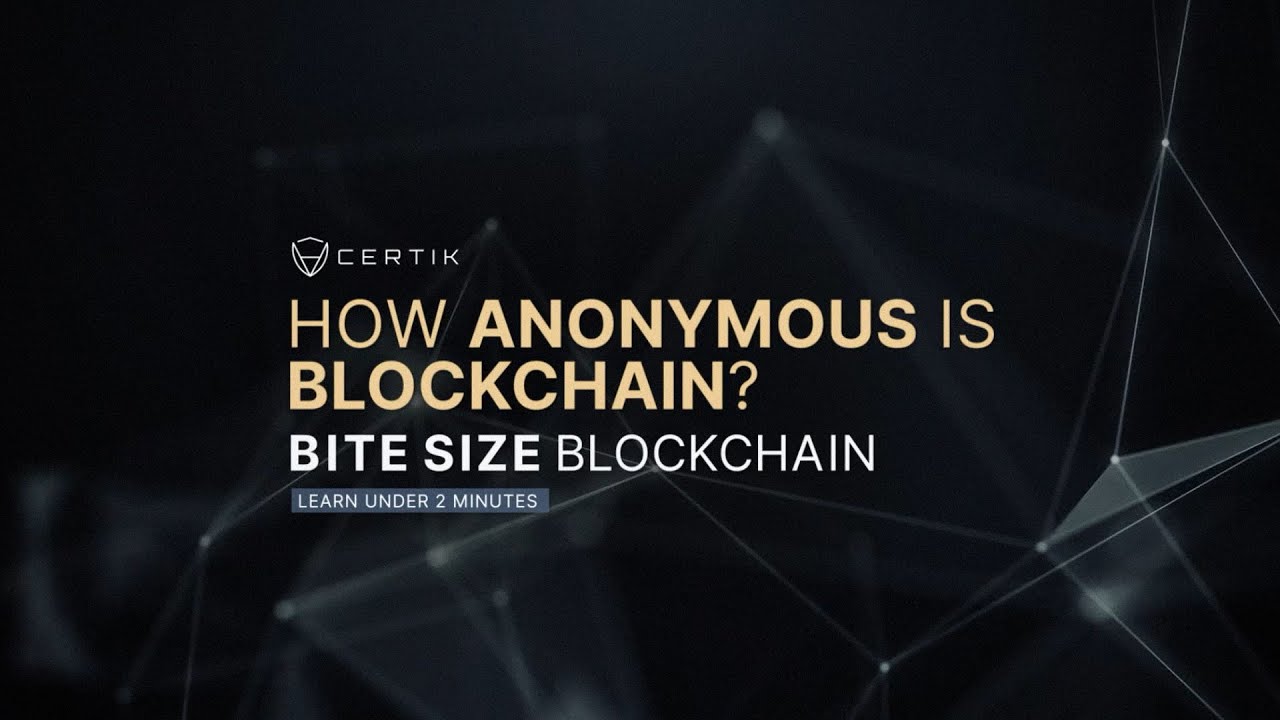 How Anonymous is Blockchain?. The blockchain industry has been under… | by  CertiK | Medium
