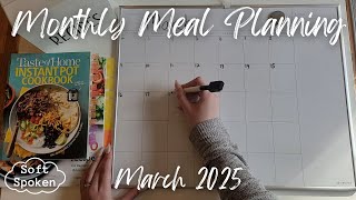 ASMR | Planning My March Meal Calendar | Soft Spoken, Lofi ASMR screenshot 5