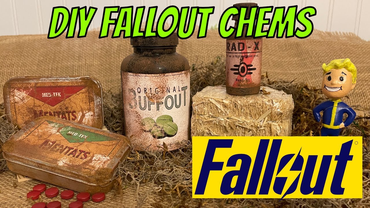 Химикаты Fallout своими руками | Как сделать ментаты Fallout, оригинальный баффаут и реквизит Rad...