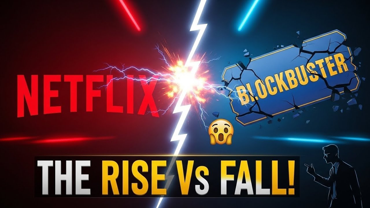 Netflix’s Genius Move That Ended Blockbuster Forever!The $8 Billion Failure!