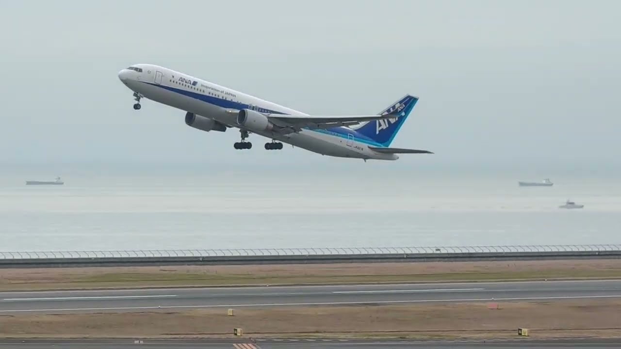 中部国際空港 ANA B767-381ER(JA627A) 飛行訓練風景 2026年3月6日