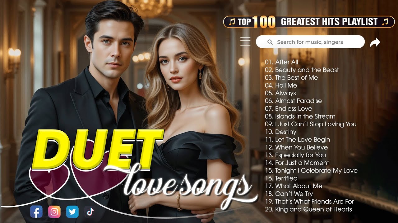 Most Beautiful Duet Love Songs 💟 Soulful Romantic Duets Playlist