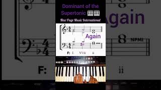 Dominant of the Supertonic on the Keyboard 🎹