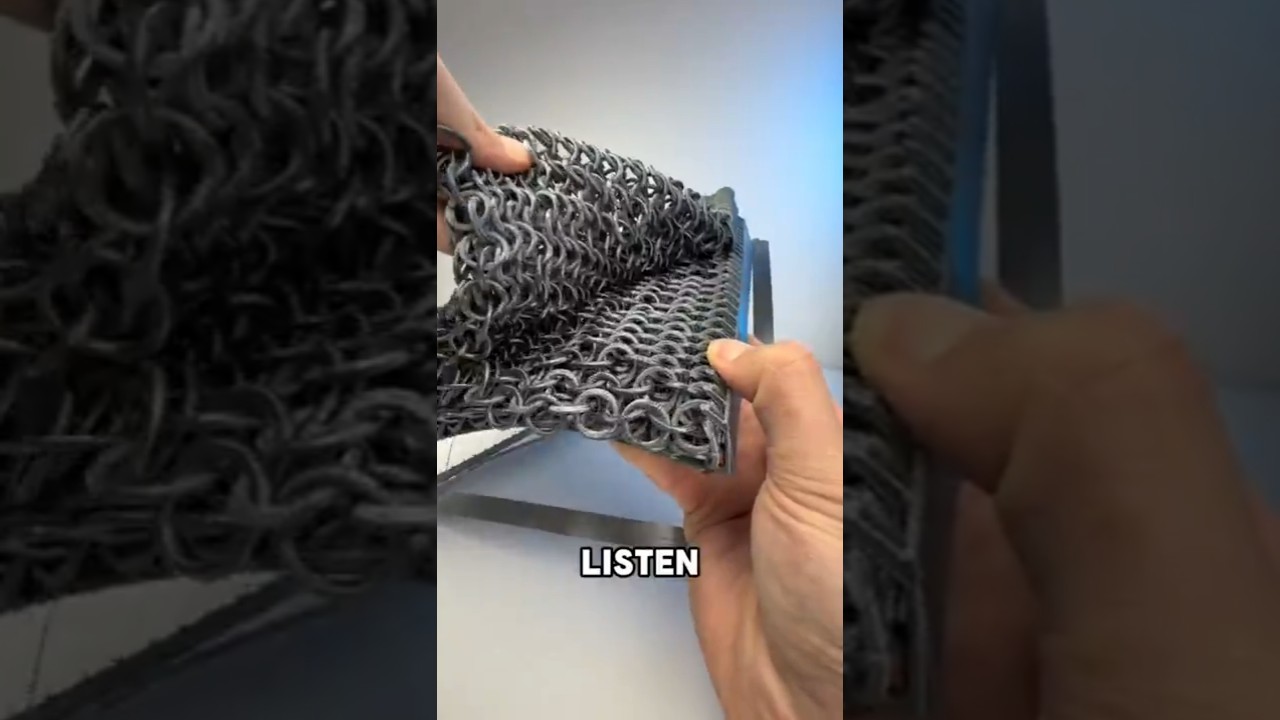 Fully 3D Printed Chainmail from a Solid Block 🤯 So Satisfying to Separate 