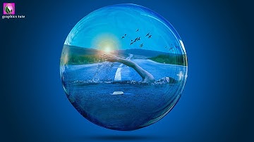 Swimming Inside Bubbles Photo Manipulation - Photoshop Manipulation Tutorial In Photoshop