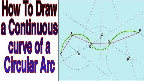 How to draw a continuous curve of a circular arcs passing through any number of given points.