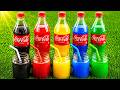 🔥 COCA COLA Color Mix Experiment – Rainbow Drinks Challenge! 😱🥤 | ASMR