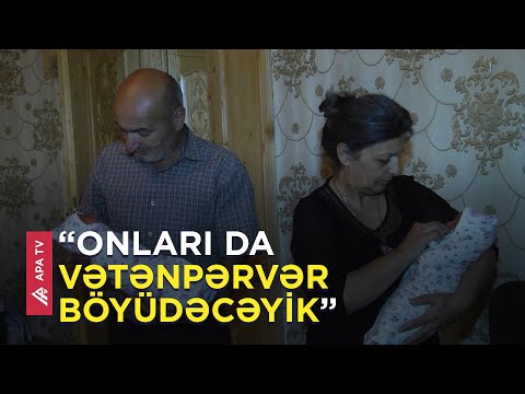 İki oğlu şəhid oldu, əkiz övladları doğuldu - APA TV