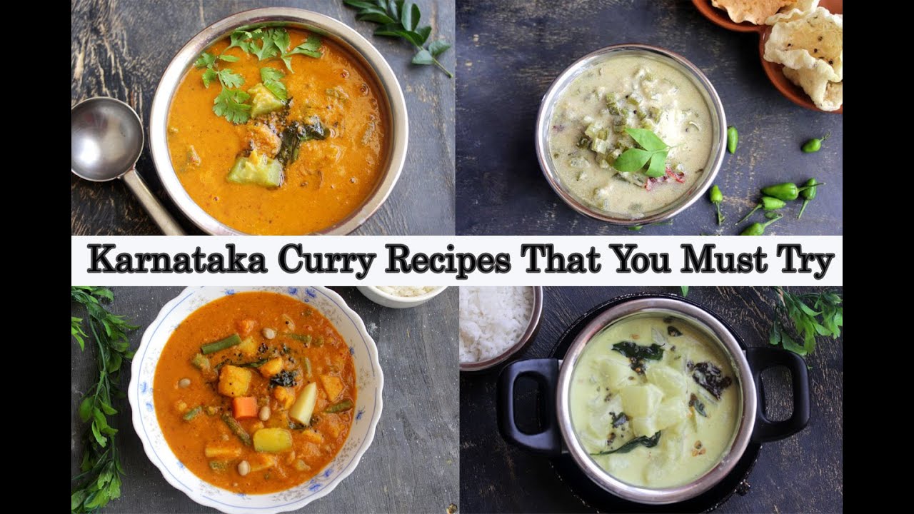Karnataka Curry Recipes that You Must Try | ಇಷ್ಟಪಟ್ಟು ತಿನ್ನುವ ಕರ್ನಾಟಕದ ೪ ವ್ಯಂಜನಗಳು. ನೀವೂ ಮಾಡಿ ನೋಡಿ