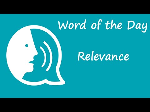 Video: Is relevantie een correct woord?