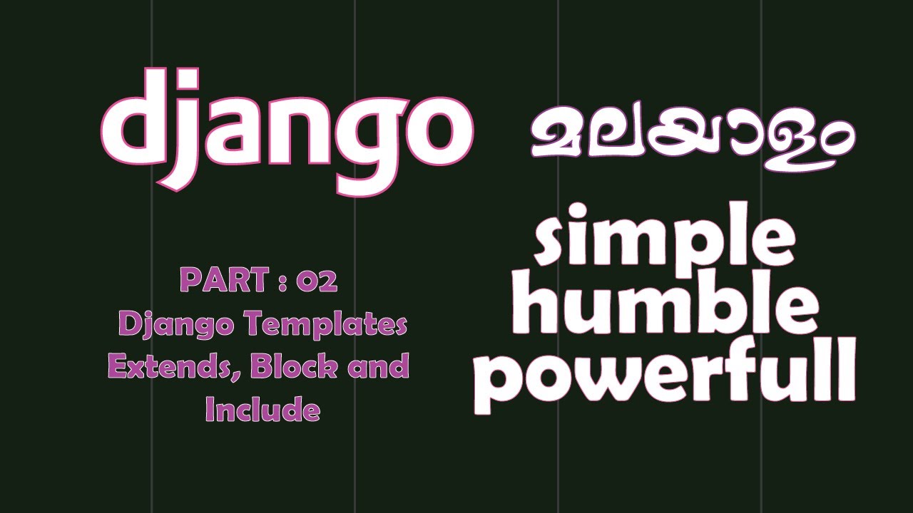 Django Malayalam Tutorial | Part 02 | Template Rendering and Django ...