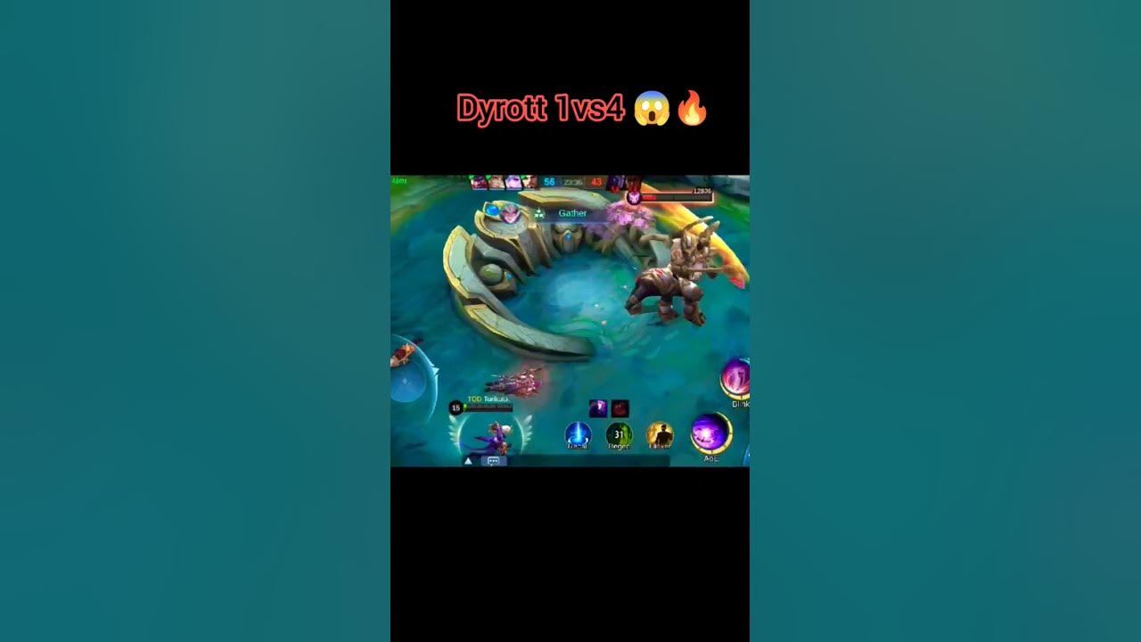 Dyrott 1vs4 and still surviving mlbb shorts youtube
