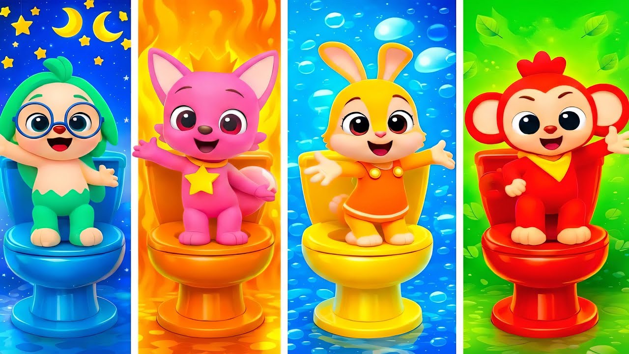 Pinkfong’s Colorful Playground: Poki, Hogi, and Jeni Explore Together! | Pinkfong Animation 🎠🌈