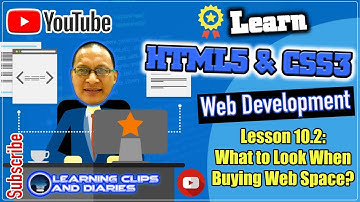Learn HTML5 Lesson 10.2 What to Look When Buying Web Space | Web Design